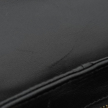 ミュウミュウ MIU MIU マテラッセ ブラック レザー ショルダーバッグ ゴールド金具 黒 チェーンストラップ