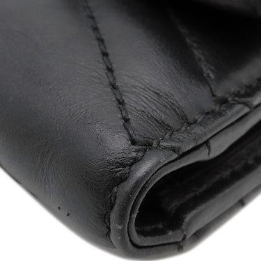 グッチ GUCCI GGマーモント 474802 ブラック レザー 三つ折り財布 ゴールド金具 黒