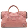 バレンシアガ BALENCIAGA ジャイアント シティ 281770 ピンク レザー 2WAYバッグ シルバー金具 ハンドバッグ ショルダー 肩掛け ミラー付き
