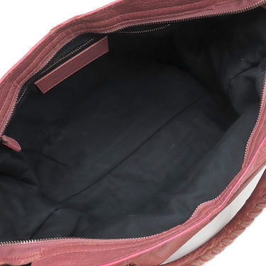 バレンシアガ BALENCIAGA ジャイアント シティ 281770 ピンク レザー 2WAYバッグ シルバー金具 ハンドバッグ ショルダー 肩掛け ミラー付き