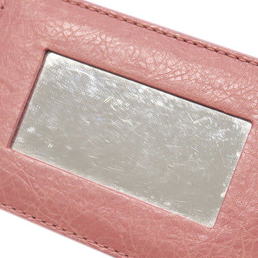 バレンシアガ BALENCIAGA ジャイアント シティ 281770 ピンク レザー 2WAYバッグ シルバー金具 ハンドバッグ ショルダー 肩掛け ミラー付き