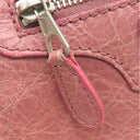 バレンシアガ BALENCIAGA ジャイアント シティ 281770 ピンク レザー 2WAYバッグ シルバー金具 ハンドバッグ ショルダー 肩掛け ミラー付き