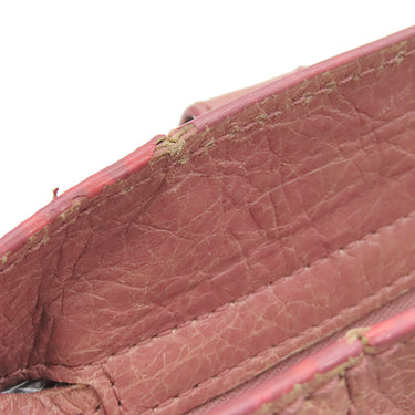 バレンシアガ BALENCIAGA ジャイアント シティ 281770 ピンク レザー 2WAYバッグ シルバー金具 ハンドバッグ ショルダー 肩掛け ミラー付き