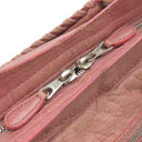 バレンシアガ BALENCIAGA ジャイアント シティ 281770 ピンク レザー 2WAYバッグ シルバー金具 ハンドバッグ ショルダー 肩掛け ミラー付き