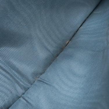 ミュウミュウ MIU MIU ソフティ パデッド マテラッセ ブルー レザー 二つ折り財布 ゴールド金具 水色 ロゴ コンパクト