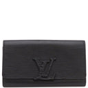 ルイヴィトン LOUIS VUITTON ポルトフォイユ ルイーズ M60767 ブラック エピレザー 長財布 シルバー金具 黒