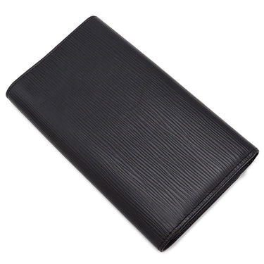 ルイヴィトン LOUIS VUITTON ポルトフォイユ ルイーズ M60767 ブラック エピレザー 長財布 シルバー金具 黒