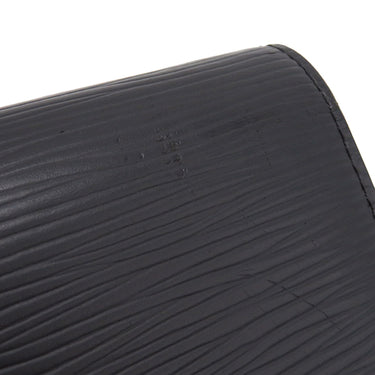 ルイヴィトン LOUIS VUITTON ポルトフォイユ ルイーズ M60767 ブラック エピレザー 長財布 シルバー金具 黒