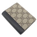 グッチ GUCCI ダブルG カードケース ウォレット ‎456126 ブラック レザー 二つ折り財布 ゴールド金具 黒 GGスプリーム