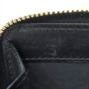 グッチ GUCCI GG マーモント ミニジップ ウォレット 813370 ブラック レザー 二つ折り財布 ゴールド金具 黒 コンパクト ラウンドジップ