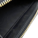 グッチ GUCCI GG マーモント ミニジップ ウォレット 813370 ブラック レザー 二つ折り財布 ゴールド金具 黒 コンパクト ラウンドジップ