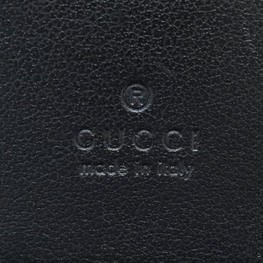 グッチ GUCCI GG マーモント ミニジップ ウォレット 813370 ブラック レザー 二つ折り財布 ゴールド金具 黒 コンパクト ラウンドジップ
