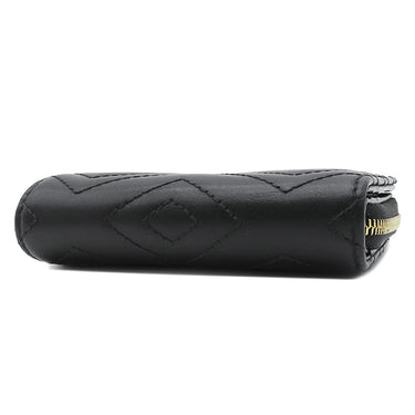 グッチ GUCCI GG マーモント ミニジップ ウォレット 813370 ブラック レザー 二つ折り財布 ゴールド金具 黒 コンパクト ラウンドジップ
