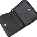 グッチ GUCCI GG マーモント ミニジップ ウォレット 813370 ブラック レザー 二つ折り財布 ゴールド金具 黒 コンパクト ラウンドジップ