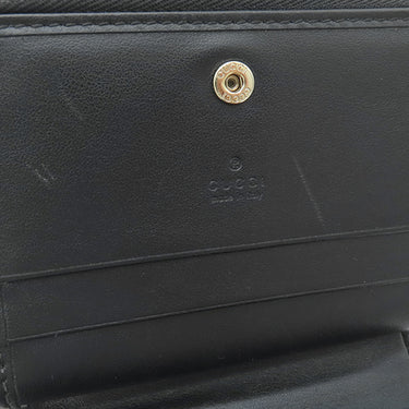 グッチ GUCCI GG マーモント ミニジップ ウォレット 813370 ブラック レザー 二つ折り財布 ゴールド金具 黒 コンパクト ラウンドジップ
