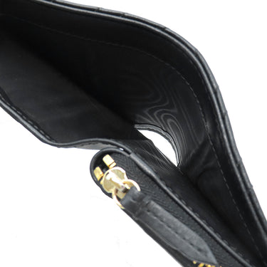 グッチ GUCCI GG マーモント ミニジップ ウォレット 813370 ブラック レザー 二つ折り財布 ゴールド金具 黒 コンパクト ラウンドジップ
