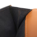 フェンディ FENDI ロゴ ローママイクロ 8M0395 ブラウン レザー 三つ折り財布 ゴールド金具 ミニ財布 茶