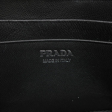 プラダ PRADA ナッパレザー ミニショルダー 1DH010 ブラック レザー ショルダーバッグ シルバー金具 チェーンショルダー 黒