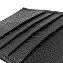 グッチ GUCCI GG プチマーモント コンパクト ジップ ウォレット 523193 ブラック レザー 二つ折り財布 ゴールド金具 黒 コンパクトウォレット