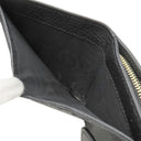 グッチ GUCCI GG プチマーモント コンパクト ジップ ウォレット 523193 ブラック レザー 二つ折り財布 ゴールド金具 黒 コンパクトウォレット