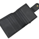 グッチ GUCCI GG プチマーモント コンパクト ジップ ウォレット 523193 ブラック レザー 二つ折り財布 ゴールド金具 黒 コンパクトウォレット