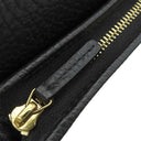 グッチ GUCCI ダブルＧ カードケース ウォレット 456126 ブラック レザー 二つ折り財布 ゴールド金具 プチマーモント コンパクト