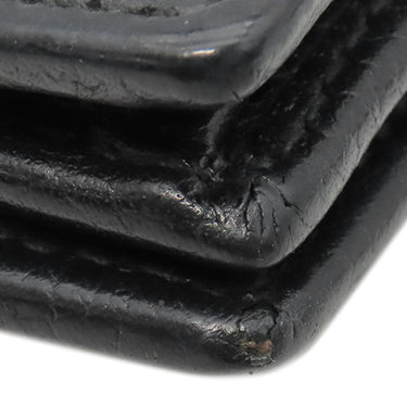 グッチ GUCCI ダブルＧ カードケース ウォレット 456126 ブラック レザー 二つ折り財布 ゴールド金具 プチマーモント コンパクト