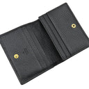 グッチ GUCCI ダブルＧ カードケース ウォレット 456126 ブラック レザー 二つ折り財布 ゴールド金具 プチマーモント コンパクト