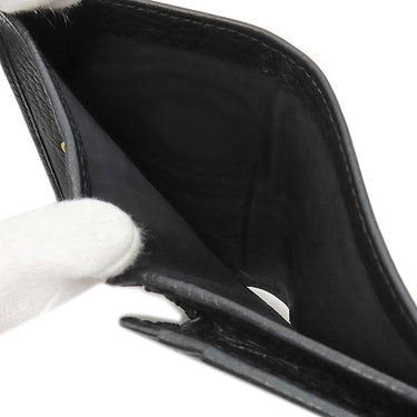 グッチ GUCCI ダブルＧ カードケース ウォレット 456126 ブラック レザー 二つ折り財布 ゴールド金具 プチマーモント コンパクト