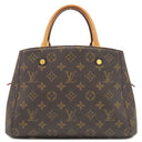 ルイヴィトン LOUIS VUITTON モンテーニュBB M41055 モノグラム モノグラムキャンバス 2WAYバッグ ゴールド金具 茶 ハンドバッグ ショルダーバッグ 鍵・パドロック欠品