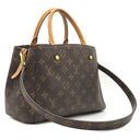 ルイヴィトン LOUIS VUITTON モンテーニュBB M41055 モノグラム モノグラムキャンバス 2WAYバッグ ゴールド金具 茶 ハンドバッグ ショルダーバッグ 鍵・パドロック欠品