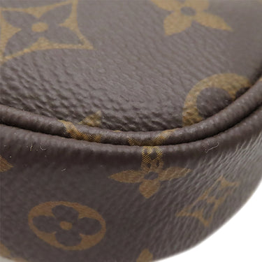 ルイヴィトン LOUIS VUITTON ミュルティ ポシェット アクセソワール M44840 ローズクレール モノグラムキャンバス ショルダーバッグ ゴールド金具 茶