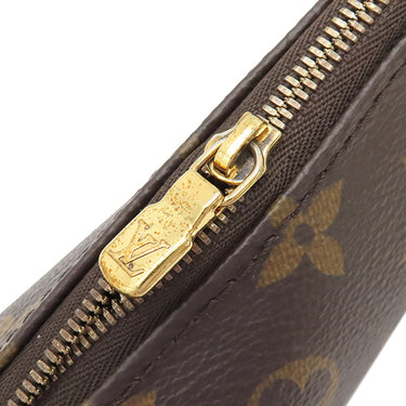 ルイヴィトン LOUIS VUITTON ミュルティ ポシェット アクセソワール M44840 ローズクレール モノグラムキャンバス ショルダーバッグ ゴールド金具 茶