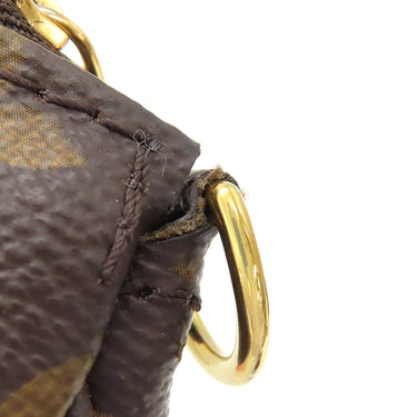 ルイヴィトン LOUIS VUITTON ミュルティ ポシェット アクセソワール M44840 ローズクレール モノグラムキャンバス ショルダーバッグ ゴールド金具 茶