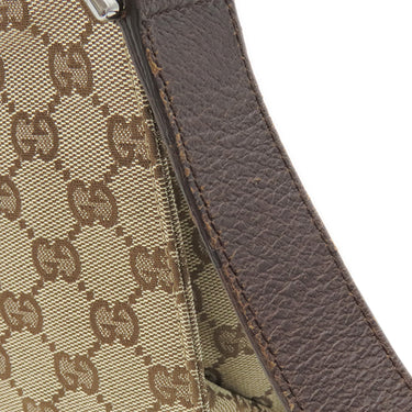 グッチ GUCCI GG ショルダーバッグ 120841 ブラウン GGキャンバス レザー ショルダーバッグ シルバー金具 茶 斜め掛け