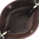 グッチ GUCCI GG ショルダーバッグ 120841 ブラウン GGキャンバス レザー ショルダーバッグ シルバー金具 茶 斜め掛け