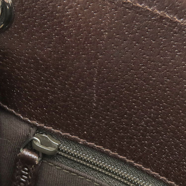 グッチ GUCCI GG ショルダーバッグ 120841 ブラウン GGキャンバス レザー ショルダーバッグ シルバー金具 茶 斜め掛け