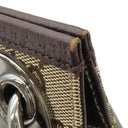 グッチ GUCCI GG ショルダーバッグ 120841 ブラウン GGキャンバス レザー ショルダーバッグ シルバー金具 茶 斜め掛け