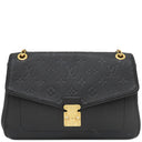 ルイヴィトン LOUIS VUITTON サンジェルマン PM M48931 ノワール モノグラムアンプラント ショルダーバッグ ゴールド金具 黒