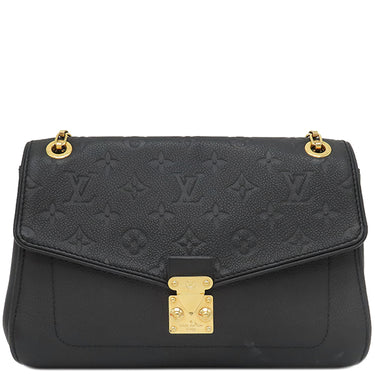 ルイヴィトン LOUIS VUITTON サンジェルマン PM M48931 ノワール モノグラムアンプラント ショルダーバッグ ゴールド金具 黒