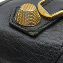 バレンシアガ BALENCIAGA ジャイアント シティ 173084 ブラック レザー 2WAYバッグ ゴールド金具 ハンドバッグ ショルダー 肩掛け ミラー付き