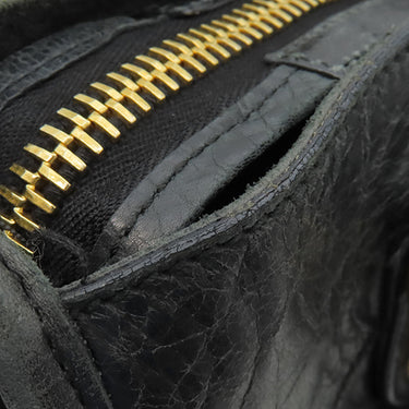 バレンシアガ BALENCIAGA ジャイアント シティ 173084 ブラック レザー 2WAYバッグ ゴールド金具 ハンドバッグ ショルダー 肩掛け ミラー付き