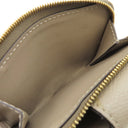 フェンディ FENDI FF ダイヤモンド 財布 グレー レザー 二つ折り財布 ゴールド金具 グレージュ コンパクトウォレット