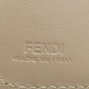 フェンディ FENDI FF ダイヤモンド 財布 グレー レザー 二つ折り財布 ゴールド金具 グレージュ コンパクトウォレット