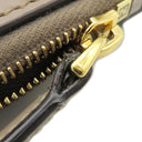 フェンディ FENDI FF ダイヤモンド 財布 グレー レザー 二つ折り財布 ゴールド金具 グレージュ コンパクトウォレット