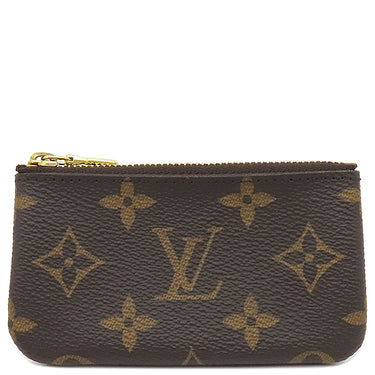 ルイヴィトン LOUIS VUITTON ポシェット クレ M62650 モノグラム モノグラムキャンバス コインケース ゴールド金具 茶 キーチェーン付き