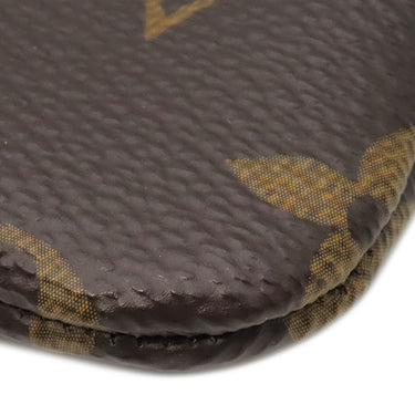ルイヴィトン LOUIS VUITTON ポシェット クレ M62650 モノグラム モノグラムキャンバス コインケース ゴールド金具 茶 キーチェーン付き