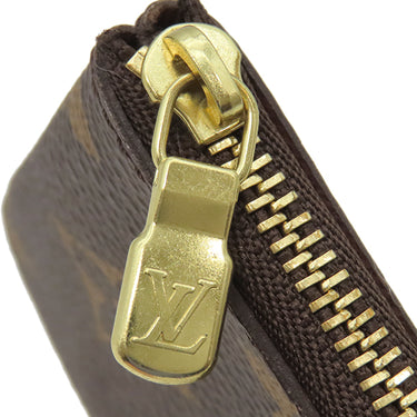 ルイヴィトン LOUIS VUITTON ポシェット クレ M62650 モノグラム モノグラムキャンバス コインケース ゴールド金具 茶 キーチェーン付き