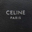 セリーヌ CELINE トリオンフ フラップ付き カードホルダー ブラック カーフ カードケース シルバー金具 黒 カード入れ 名刺入れ
