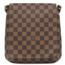 ルイヴィトン LOUIS VUITTON ミュゼット サルサ ロングストラップ N51300 ダミエエベヌ ダミエキャンバス ショルダーバッグ ゴールド金具 茶 肩掛け